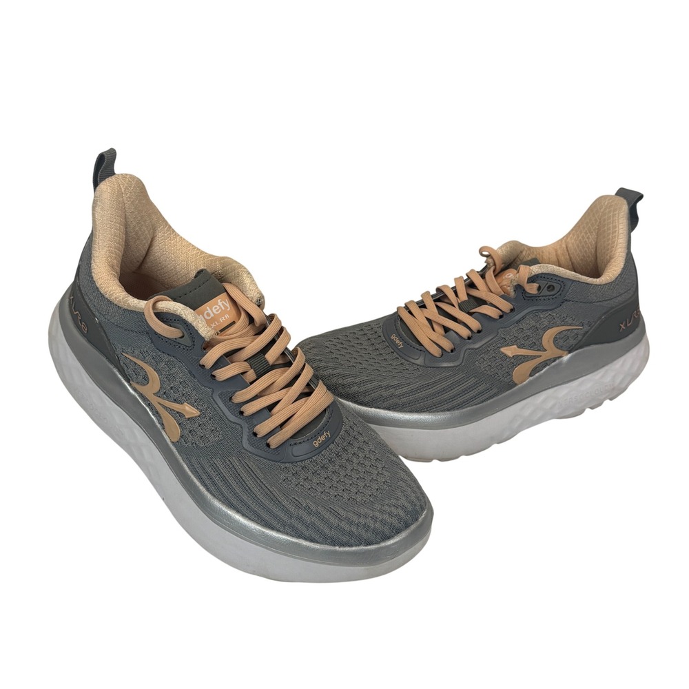 Gravity Defyer XLR8‎ Womens Gray Running Shoes 7.5 Cushioned Comfort Sneaker